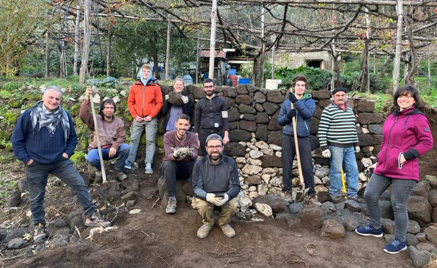 The dry stone walling workshop